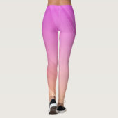  Roze en Oranje Gradiënt Leggings (Achterkant)