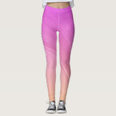  Roze en Oranje Gradiënt Leggings (Voorkant)