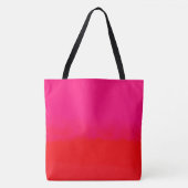 Roze en Oranje gradiënt Tote Bag (Voorkant)