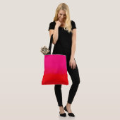 Roze en Oranje gradiënt Tote Bag (Op model)