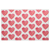 Roze en Oranje Hart Stof (Fat Quarter)