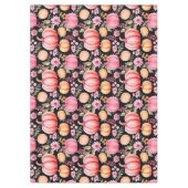 Roze en Oranje Herfst Pompoen Tafelkleed (Voorkant)