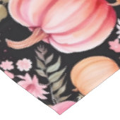 Roze en Oranje Herfst Pompoen Tafelkleed (Gekanteld)