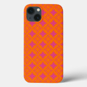 Roze en oranje Hoesje-Mate iPhone case (Achterkant)