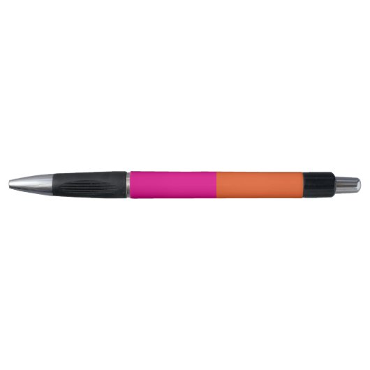 Roze en Oranje kleurenblok Pen (Voorkant)
