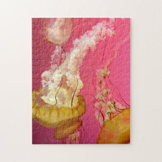 Roze en Oranje kwal Legpuzzel (Verticaal)