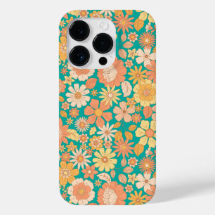 roze en oranje lente bloemenpatroon Case-Mate iPhone 14 pro hoesje