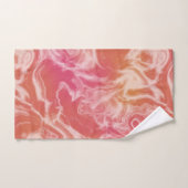 Roze en Oranje Marmer abstract Bad Handdoek (Handdoek)
