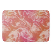 Roze en Oranje Marmer abstract Badmat (Voorkant)