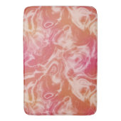 Roze en Oranje Marmer abstract Badmat (Voorkant Verticaal)