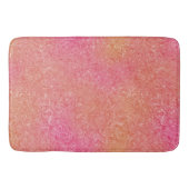 Roze en Oranje Marmer abstract Badmat (Voorkant)