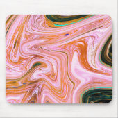 Roze en Oranje marmer Muismat (Voorkant)