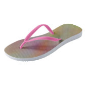 roze en oranje marmer textuur teenslippers (Schuin)