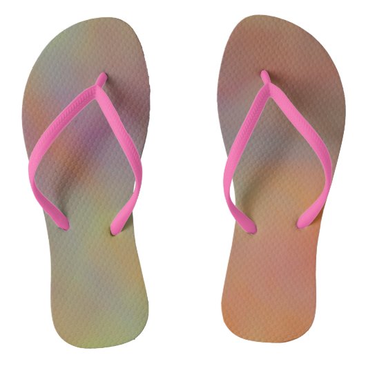 roze en oranje marmer textuur teenslippers (Voetbed)