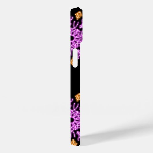 Roze en oranje neonbloem Case-Mate iPhone case (Achterkant / Rechts)