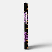 Roze en oranje neonbloem Hoesje-Mate iPhone case (Achterkant / Links)