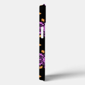 Roze en oranje neonbloem Hoesje-Mate iPhone case (Achterkant / Rechts)