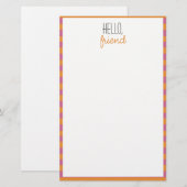 Roze en Oranje niet-beklede banketbakkerswaren (Voorkant / Achterkant)