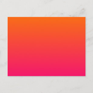 Roze en Oranje Ombre Briefkaart