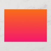 Roze en Oranje Ombre Briefkaart (Voorkant)