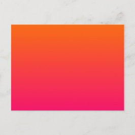 Roze en Oranje Ombre Briefkaart