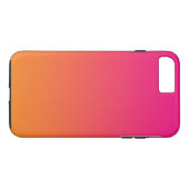 Roze en Oranje ombre Case-Mate iPhone Case (Achterkant (Horizontaal))