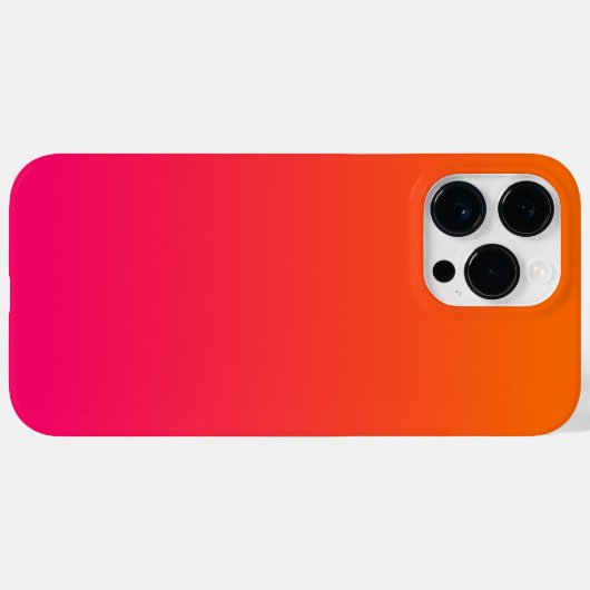 Roze en Oranje Ombre Case-Mate iPhone Case (Achterkant (horizontaal))