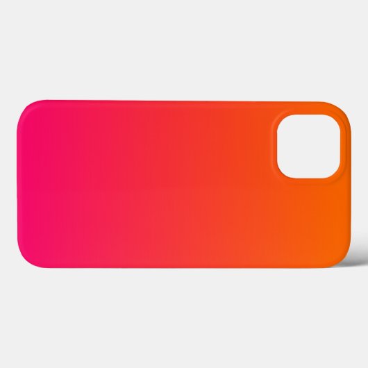 Roze en Oranje Ombre Case-Mate iPhone Case (Achterkant (horizontaal))