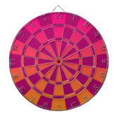 Roze en Oranje ombre Dartbord (Voorkant)