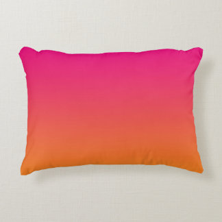 "Roze en Oranje ombre" Decoratief Kussen