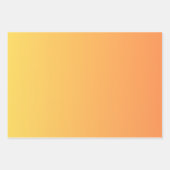 Roze en Oranje ombre Inpakpapier Vel (Voorkant 3)