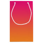 Roze en Oranje ombre Klein Cadeauzakje (Achterkant)