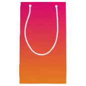 Roze en Oranje ombre Klein Cadeauzakje (Voorkant)