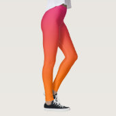 Roze en Oranje Ombre Leggings (Rechts)