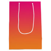 Roze en Oranje ombre Medium Cadeauzakje (Achterkant)