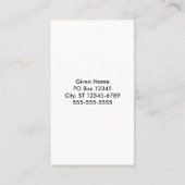 Roze en Oranje Ombre Visitekaartje (Achterkant)