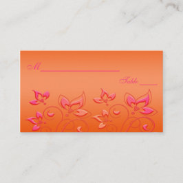 Roze en Oranje Plaatskaarten Plaatskaartje