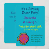 Roze en Oranje poka-Dot vis Kaart (Voorkant / Achterkant)