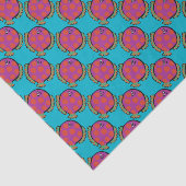 Roze en Oranje poka-Dot vis Tissuepapier (Detail)