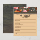 Roze en Oranje pompoenen wensen de Baby (Voorkant / Achterkant)