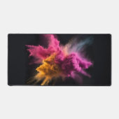 Roze en Oranje Powder Blast Bureaumat (Voorkant)