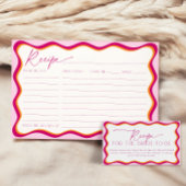 Roze en Oranje Recept Kaart Aanvraag Vrijgezellenf