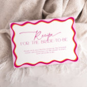 Roze en Oranje Recept Kaart Aanvraag Vrijgezellenf