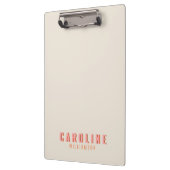 Roze en Oranje Retro Typografie Creative Modern Klembord (Links)