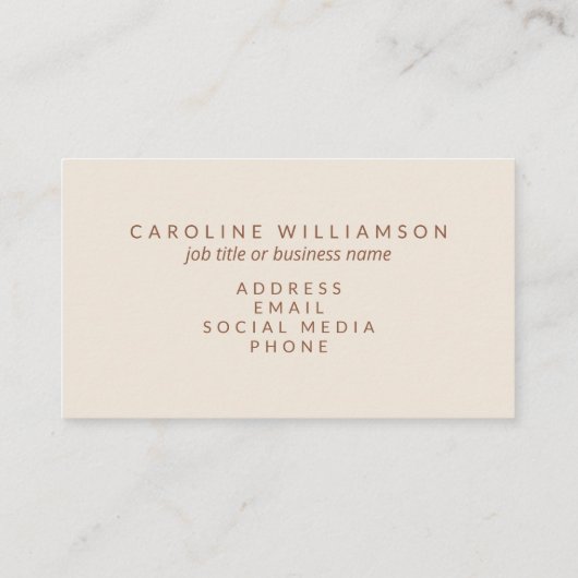 Roze en Oranje Retro Typografie Creative Modern Visitekaartje (Achterkant)