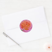 Roze en Oranje Rozen Stickers (Envelop)
