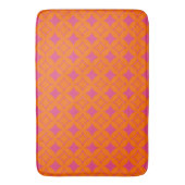 Roze en oranje schilfers badmat (Voorkant Verticaal)