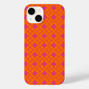 Roze en oranje schilfers Case-Mate iPhone 14 hoesje