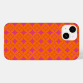 Roze en oranje schilfers Case-Mate iPhone case (Achterkant (horizontaal))