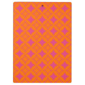 Roze en oranje schilfers klembord (Achterkant)